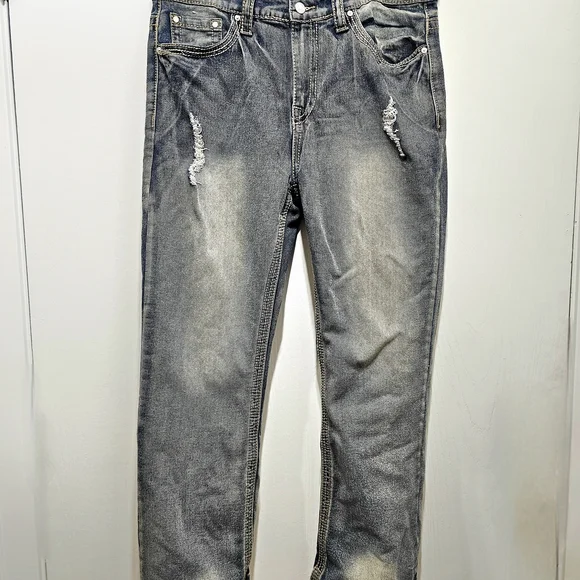 NWOT TC Men's Straight Fit Jeans - Faded Blue - Picture 4 of 7